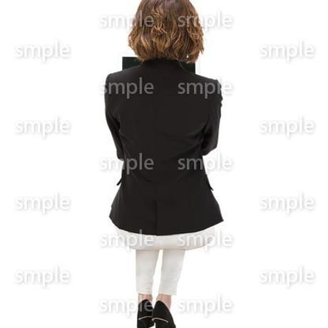Cutout People　座る女性　KK_130