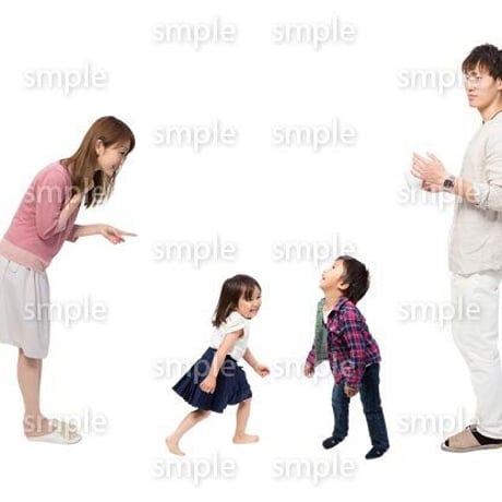 Cutout People　4人家族　II_333