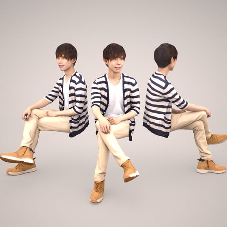 3D人物素材-ポーズド  10個セット 002_Posed-set
