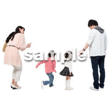 Cutout People　4人ファミリー　GG_394