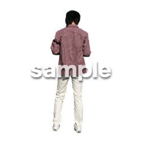 人物切抜き素材　カジュアル・ショッピング編　E_218