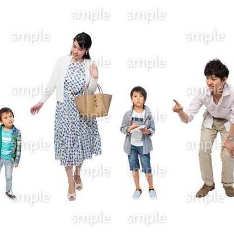 Cutout People　4人ファミリー　GG_381