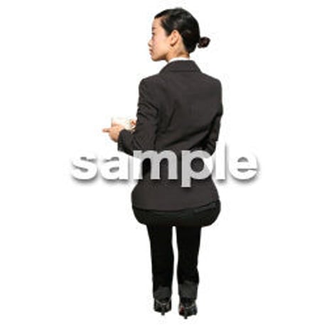 人物切抜き素材　座る人編　H_344