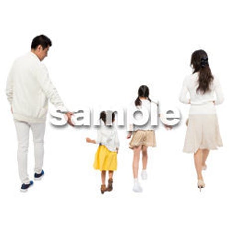Cutout People　4人ファミリー　GG_310