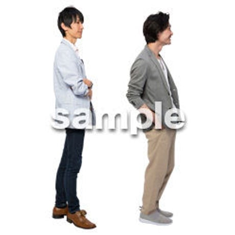 Cutout People　男性ペア　JJ_383