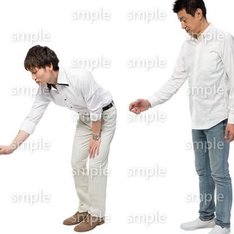 Cutout People　男性ペア　JJ_427