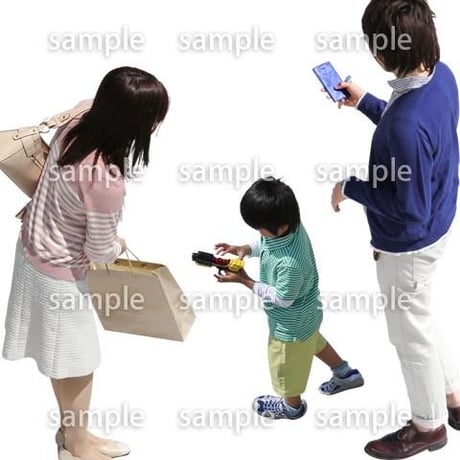 Cutout People　鳥瞰　人物　FF_153