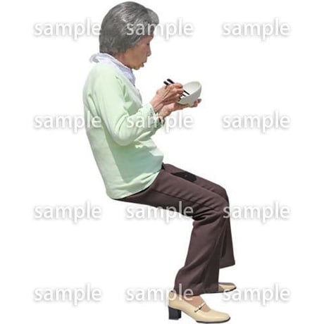 人物切抜き素材　シニアライフ編　R_403