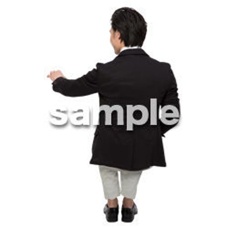 Cutout People　座る　男性　LL_085