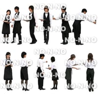 人物切抜きセット☆ウェイター　1_set023