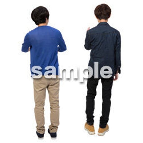 Cutout People　男性ペア　JJ_425