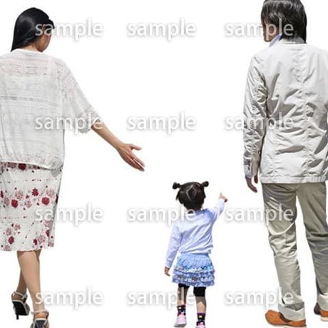 人物切抜き素材　ショッピングモール護編　T_100