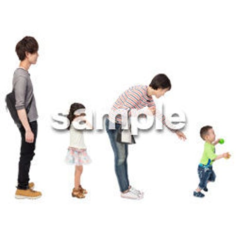 Cutout People　4人ファミリー　GG_463