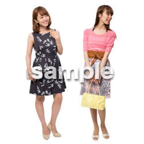 Cutout People　女性ペア　JJ_271