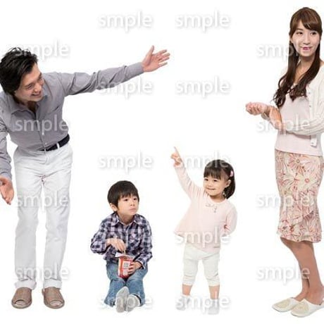 Cutout People　4人家族　II_301