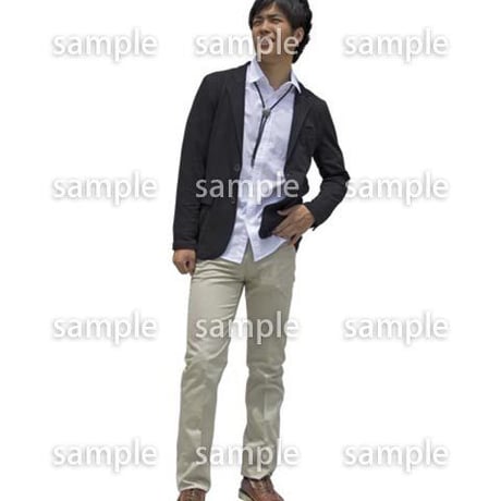 人物切抜き素材　ベーシックファッション編　P_421