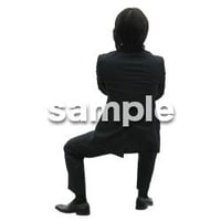 Cutout People　パーティー座る人　DD_435