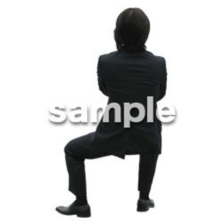 Cutout People　パーティー座る人　DD_435