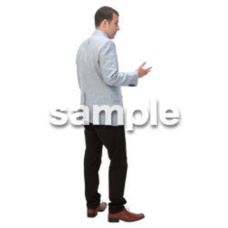 Cutout People　ビジネス　AA_154
