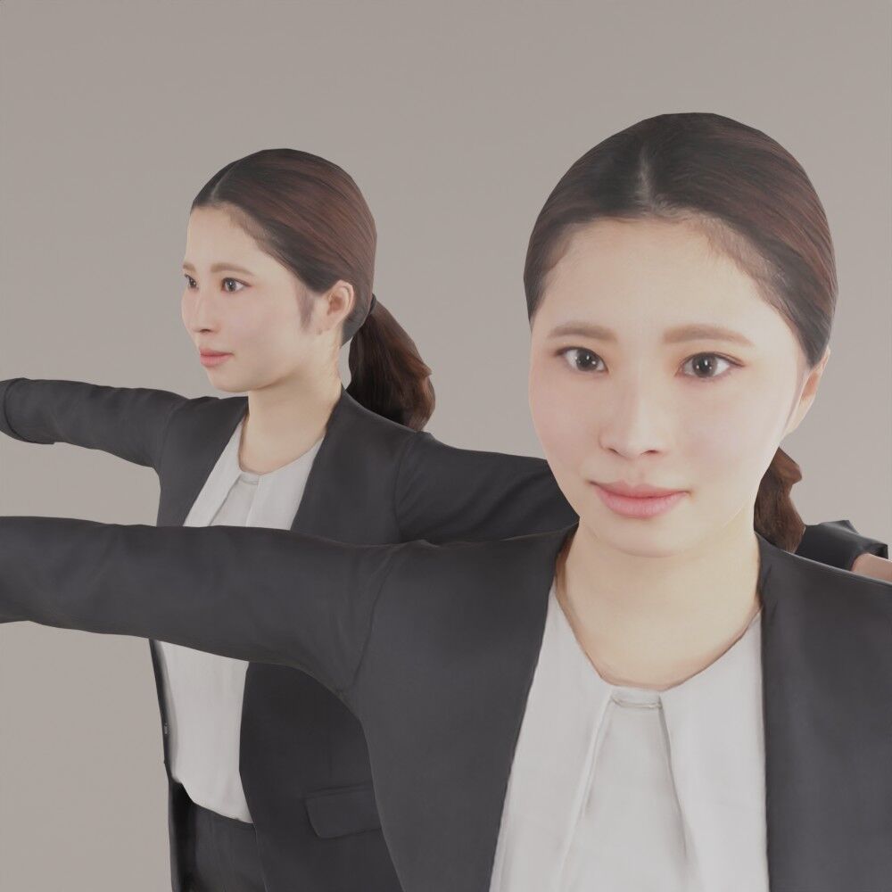 182_Sara | NO-N-NO 人物切り抜き素材と3D人物モデル-建築CG