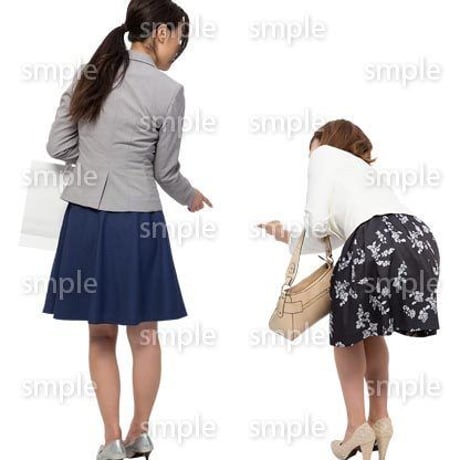Cutout People　女性ペア　JJ_290