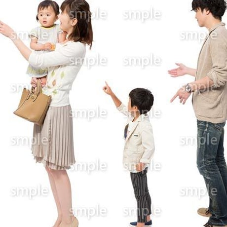 Cutout People　4人ファミリー　GG_423