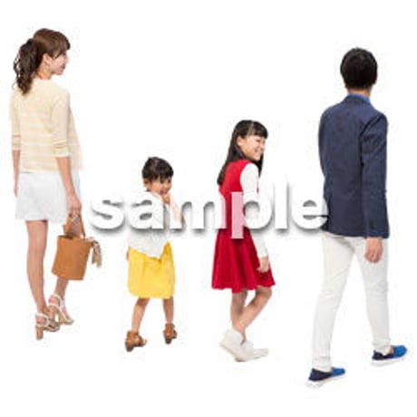 Cutout People　4人ファミリー　GG_304