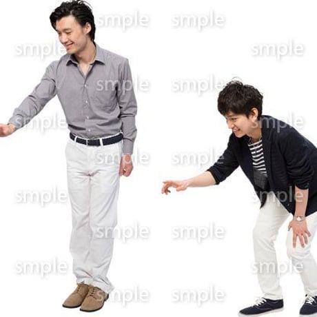 Cutout People　男性ペア　JJ_432