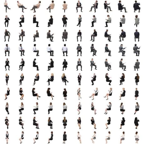 01Cutout People ビジネスV1 [ダウンロード版]