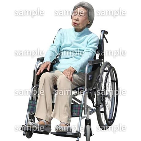 人物切抜き素材　シニア介護編　S_113
