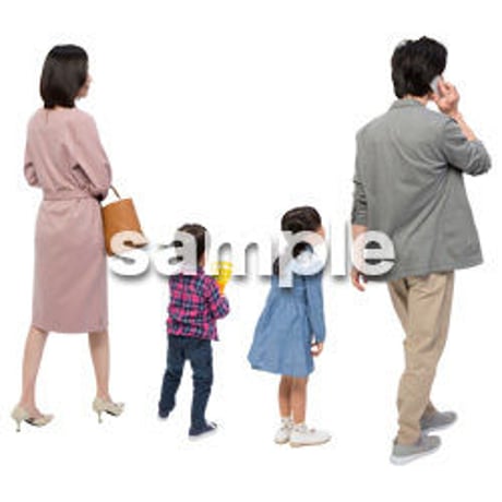 Cutout People　4人ファミリー　GG_289