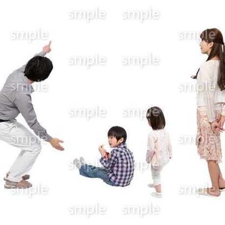 Cutout People　4人家族　II_304