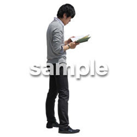 人物切抜き素材　ベーシックファッション編　P_363