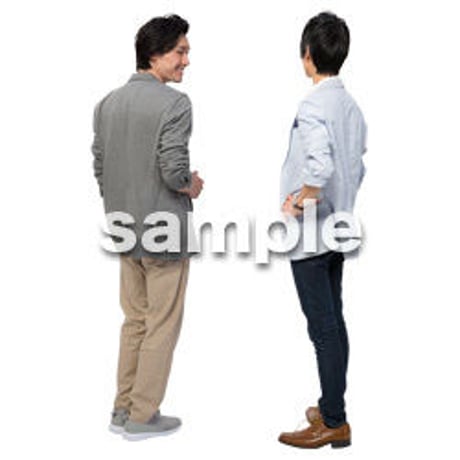 Cutout People　男性ペア　JJ_384