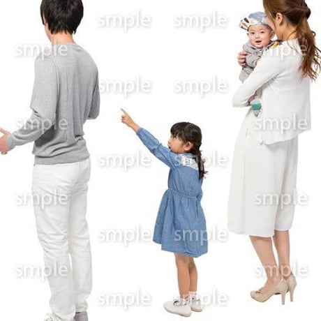 Cutout People　4人ファミリー　GG_439
