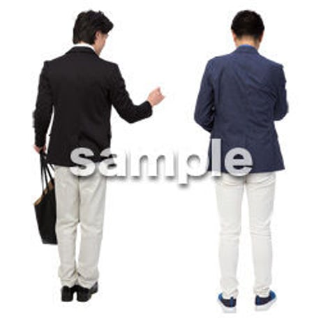 Cutout People　男性ペア　JJ_415