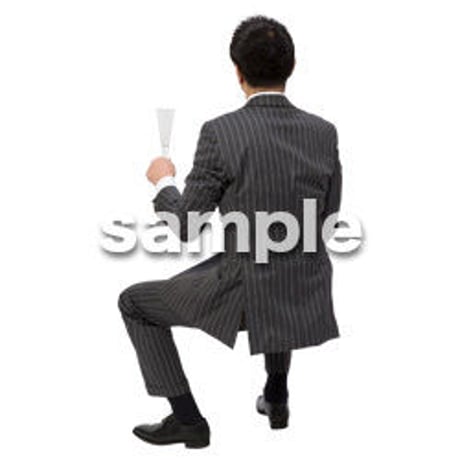 Cutout People　座る　男性　LL_035