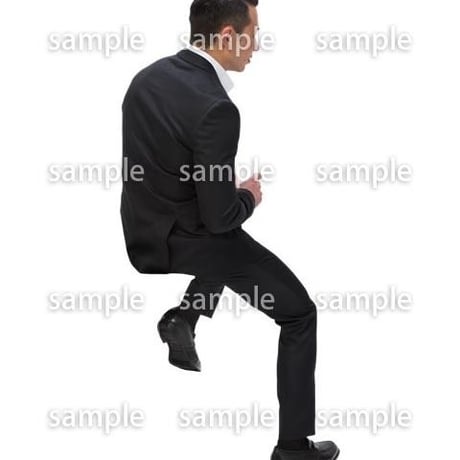 Cutout People　パーティー座る人　DD_384