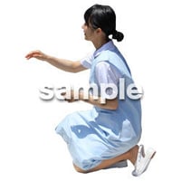 人物切抜き素材　シニア介護編　S_302