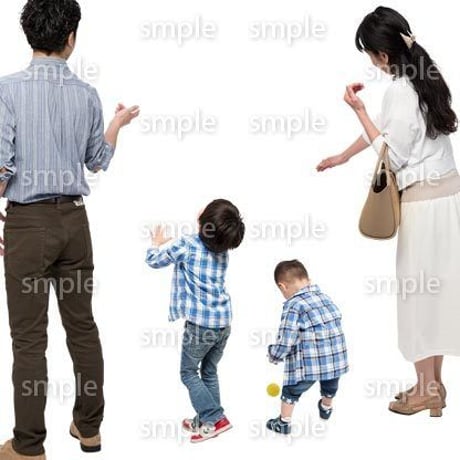 Cutout People　4人ファミリー　GG_364