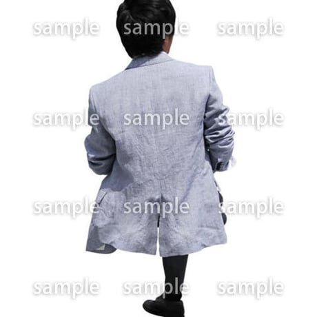 人物切抜き素材　座る人Ⅱ編　Q_401