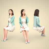 3D人物素材 [Posed]  091_Aya
