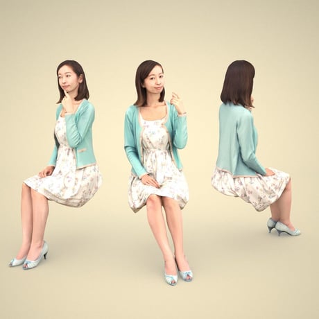 3D人物素材 [Posed]  091_Aya