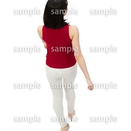 Cutout People　鳥瞰　人物 女性　FF_365