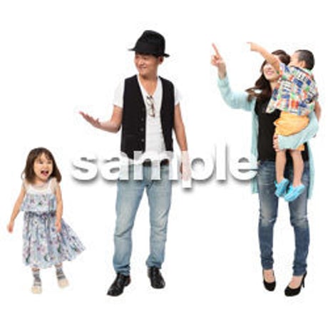 Cutout People　4人ファミリー　GG_431