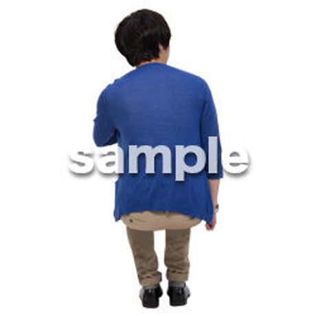 Cutout People　座る　男性　LL_375