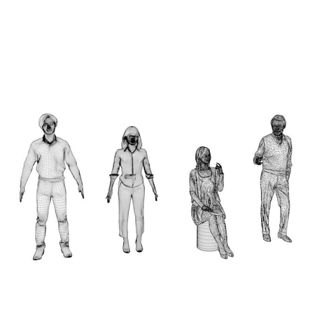 無料3D人物モデル素材