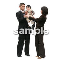 人物切抜き素材　ファミリー編　F_293