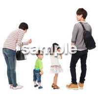 Cutout People　4人ファミリー　GG_464