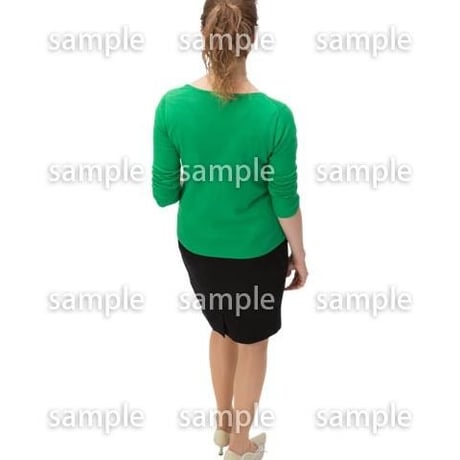 Cutout People　鳥瞰　人物 女性　FF_335